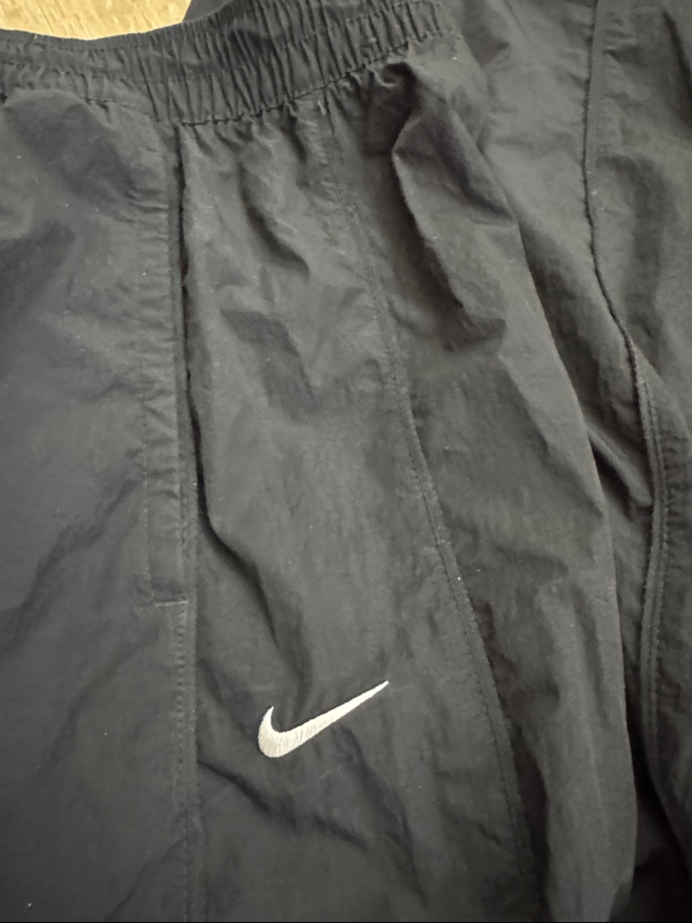 Nike Windrunner High Waisted Woven Open Hem Pants size Small Tall Long Inseam - Picture 8 of 9